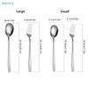 Dual-Tone Stainless Steel Cutlery Set - Gold & Silver Spoons and Forks, Modern Tableware for Daily Dining