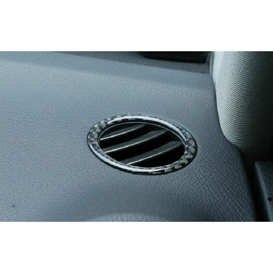 Real Carbon Fiber Dashboard Side Vent Overlay Cover For Benz C-Class 2007-2014