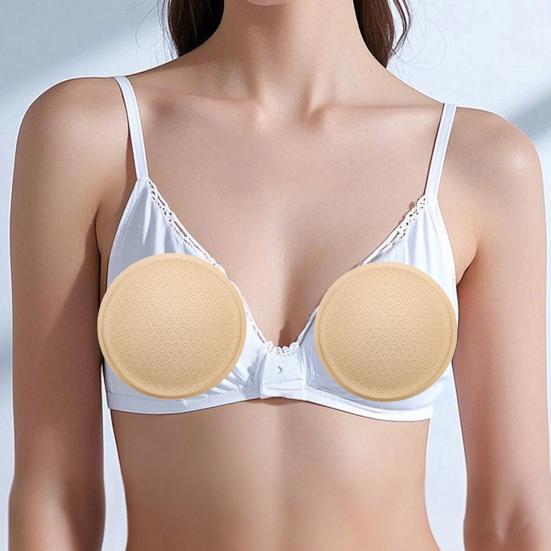 Round Bra Inserts Pads Removable Washable Bra Cups Inserts Soft Sponge Chest Pads for Bikinis Top Swimsuit Sport Bra