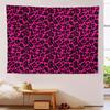 Y2K Aesthetic Leopard Print Tapestry - Hot Pink, Soft Horizontal Bedspread for Room Decor,Care & Suitable for Reading Nooks