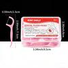 RIMI SMILE Floss 200 Count (4 Boxes) - Smooth Floss Stick with Comfortable Handle, Suitable for Oral Care, Home Set