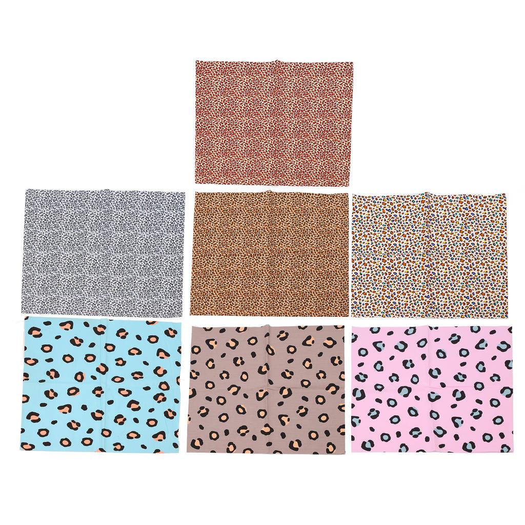 Leopard Print Fabric 19.7in Wide Assorted Styles Soft Breathable Light Multi Purpose Quilting