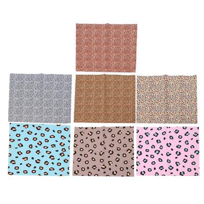 Leopard Print Fabric 19.7in Wide Assorted Styles Soft Breathable Light Multi Purpose Quilting
