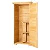 Outdoor Wooden Storage Shed Waterproof Garden Tool Shed 31.5x63.8 Inch