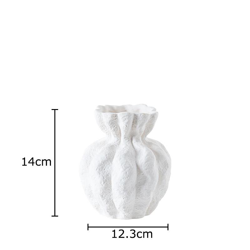 Flower Bud Ceramic Vase Desk Decoration Floral Arrangement Artificial Flowers Decorative Floral Vases Room Aesthetic Decor