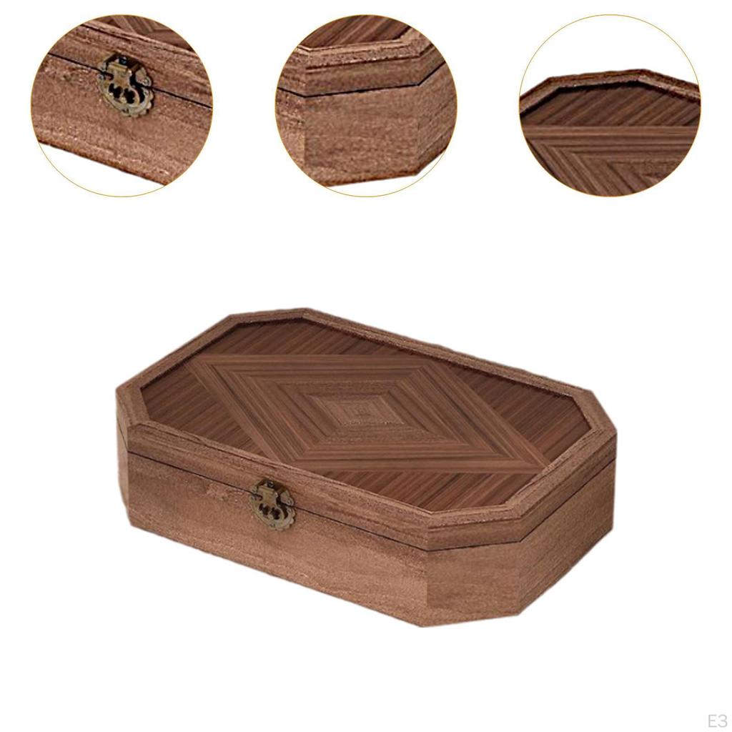 Stolní úložný box na šperky, držák na šperky, uzamykatelný, s přední sponou