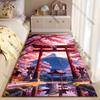 Serene Temple Cherry Blossoms Carpet Yoga Living Room Room Decor Children's Crawling Mat Doormat Area Rug Games Mat