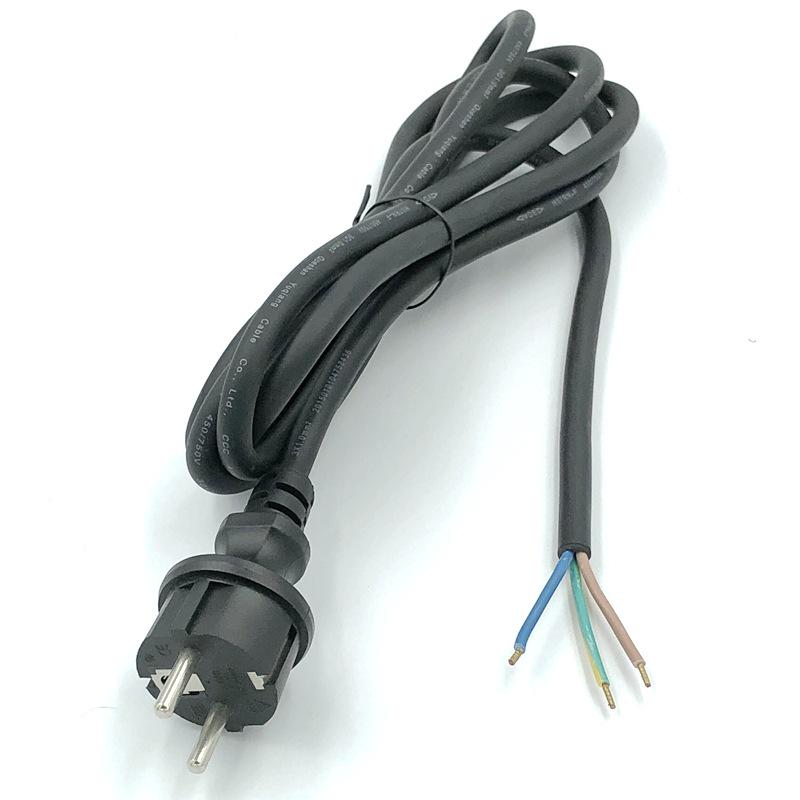 EU 16A Angled C19 Connector Power Cord 1.5/2.5mm², VDE Compliant
