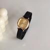 Light Luxury Black Gold Small Sugar Cube Chain Watch Women'S Exquisite Niche Supply High-End Small Dial Quartz Women'S Watch