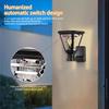 Solar Led Post Lamp Lamps Lights Garden Waterproof Solar Powered Indoor Pillar Outdoor For Warm White Light Gate Courtyard Panel