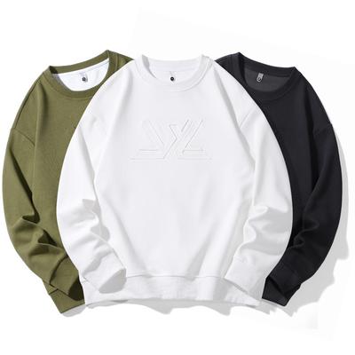 Spring and Autumn Men's Plus Size Men's Top Fashionable Casual Round Neck Personalized Printed Hoodie for Men