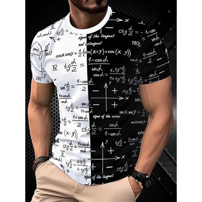 Camiseta de Moda 3D de Manga Corta con Cuello Redondo para Hombre, Comodidad en las Cuatro Estaciones