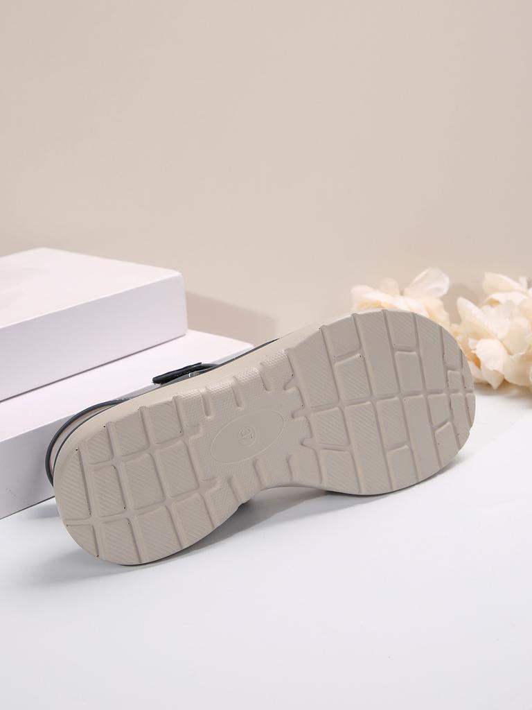Platform Casual Sandals Adjustable Strap Open Toe Lightweight Slip On Summer Footwear for Women Comfortable Walking Shoes