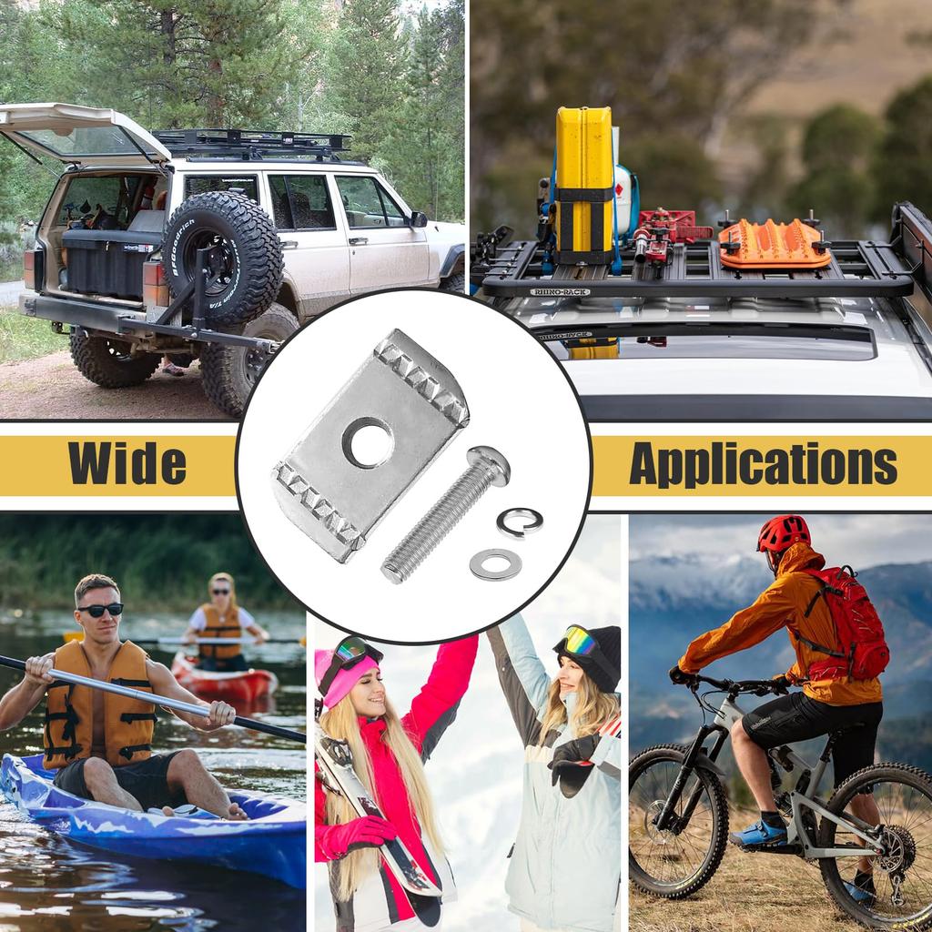 Rhino-Rack 20pcs M6 304 Stainless Steel Machine Screws Rhino Rack Pioneer Rotopax Screws Nut