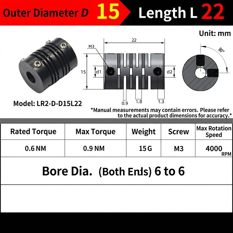 Elastic Plastic Concentric Coupling Maintenance Free Parallel Connecting Coupler for Textile Machinery Encoder