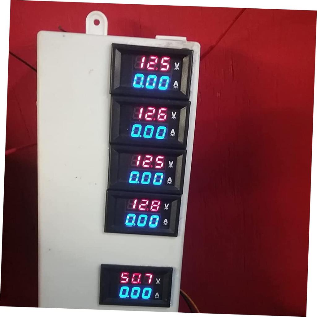 LALADEFIEE 5pcs Voltage and Current Voltage Tester Digital Ammeter Car Digital Voltmeter Led Panel