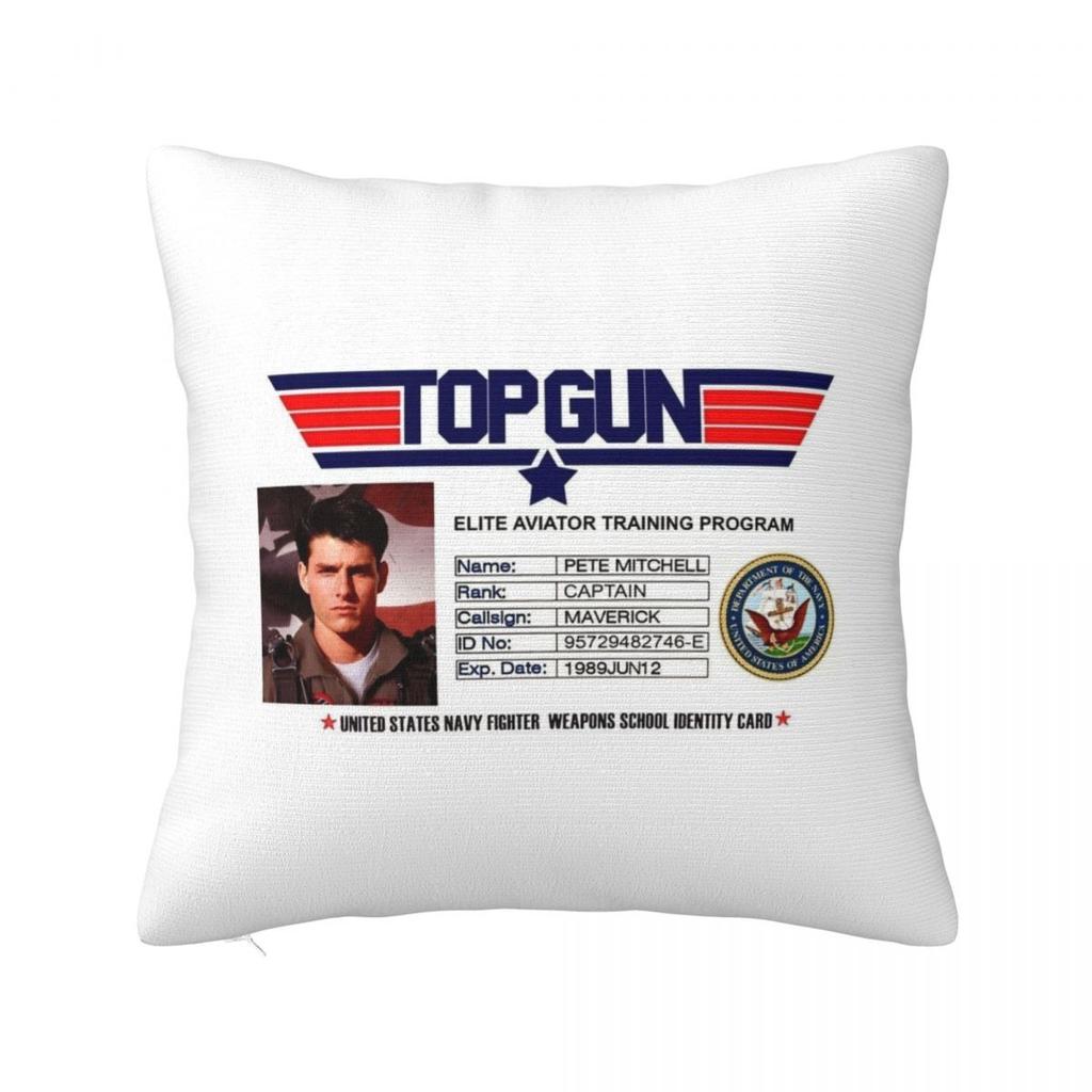 Top Gun Tom Cruise Maverick Quadratische Kissenhülle Kissenbezug Kissenbezug Überwurf-Kissenbezug für Zuhause Schlafzimmer Auto