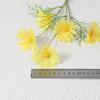 5/10Pcs Artificial Flower Plants 5 Heads Silk Daisies Decor DIY Garden Home Decor Party Wedding Decoration Faux Vase Accessories