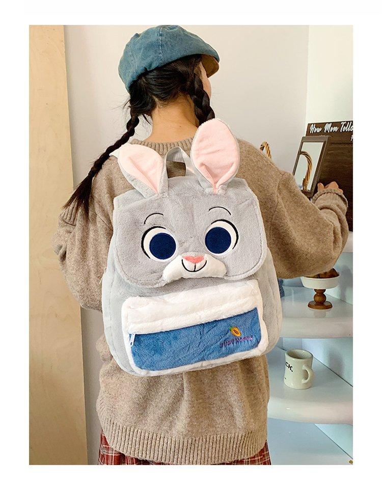 Schoolbag1011 Winter New Plush Doll Backpack Fashion Playful Cute Cartoon Animal Backpack Grab Doll