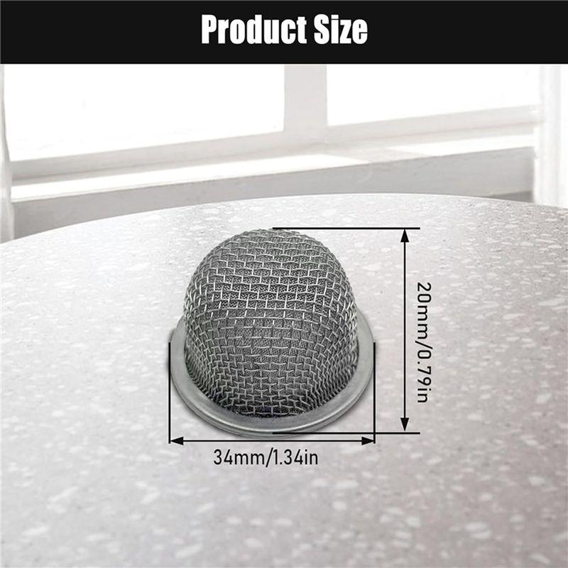 VOFUN-40Pcs Cocktail Smoker Filter Accessories, Double Screen Filter, Washable Stainless Steel Mesh Screen Filter Bowl