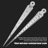 1-15mm Stainless Steel Taper Gauge Feeler Inner Diameter Ruler Hole Measuring Tool For Taper Aperture Scale