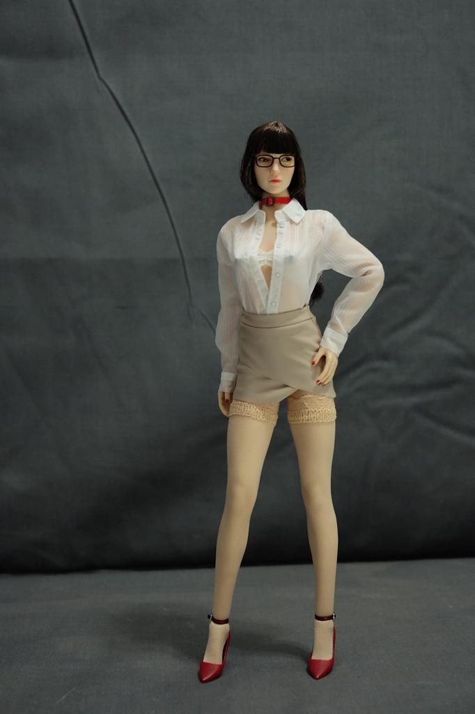 Figure OL Office Beauty Sexy Transparent Leotard Shirt Pants head and shoes not [TOYBARJAPAN] 1/6 Accessories/White (Body, included)