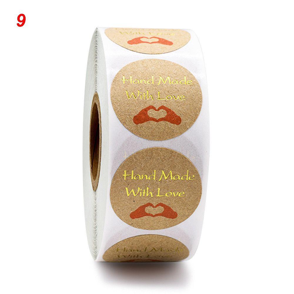 Du Aufkleberrolle Rundes Etikett Dankeschön-Aufkleber Versiegelung Basteln Geschenk Papieraufkleber Selbstklebend