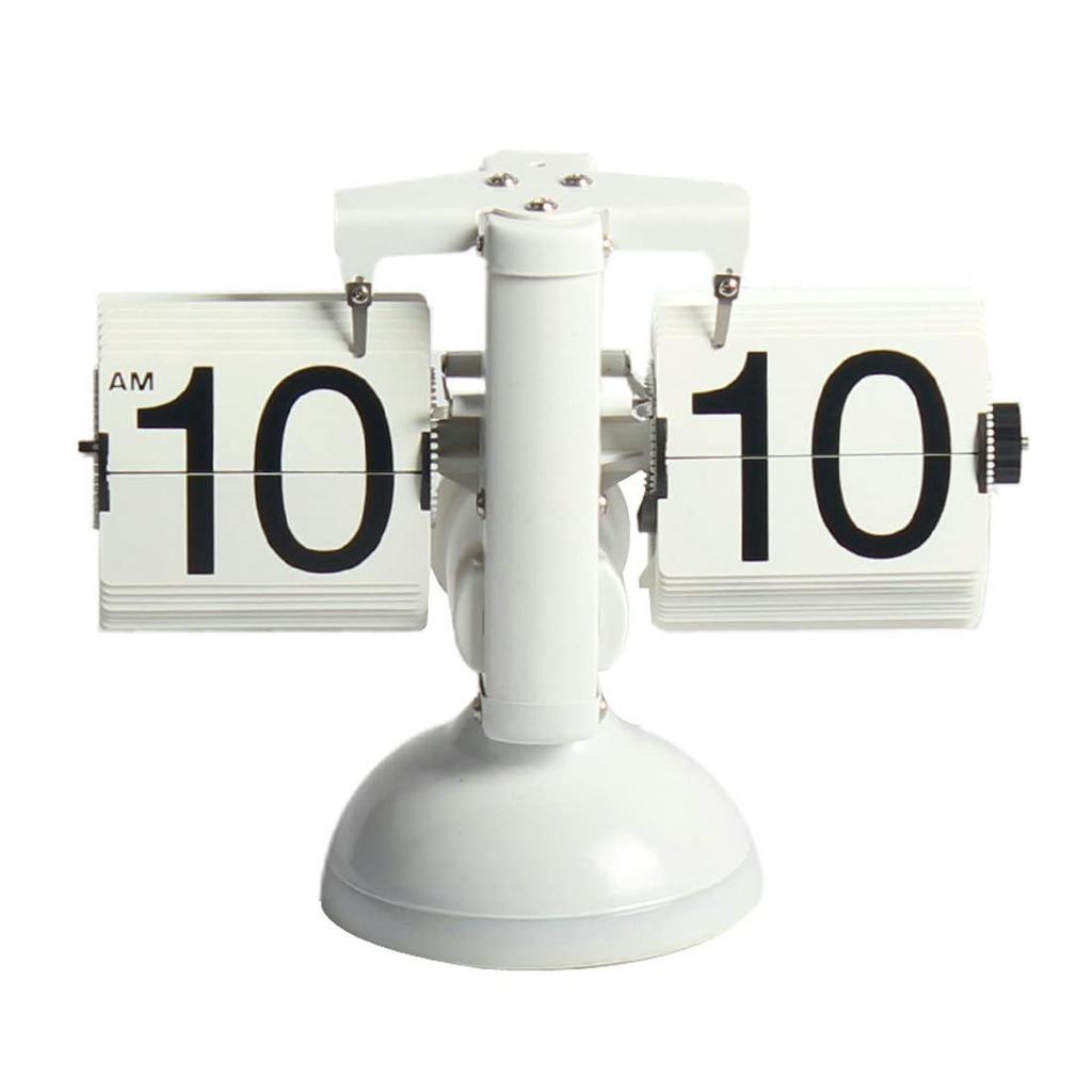 WINTECH Flip Clock White WH with Voice Sensor and LED Lamp (Flip Clock) FPC-2L