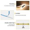 5V USB LED Cabinet Light Touch Dimming Flexible COB LED Light Strip for Closet Room Kitchen Wardrobe TV Stair Backlight Lighting