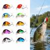 10PCS with 3D  Eyes Fishing Crankbaits ABS Fishing Lures Durable Sinking Lures  Freshwater Fishing