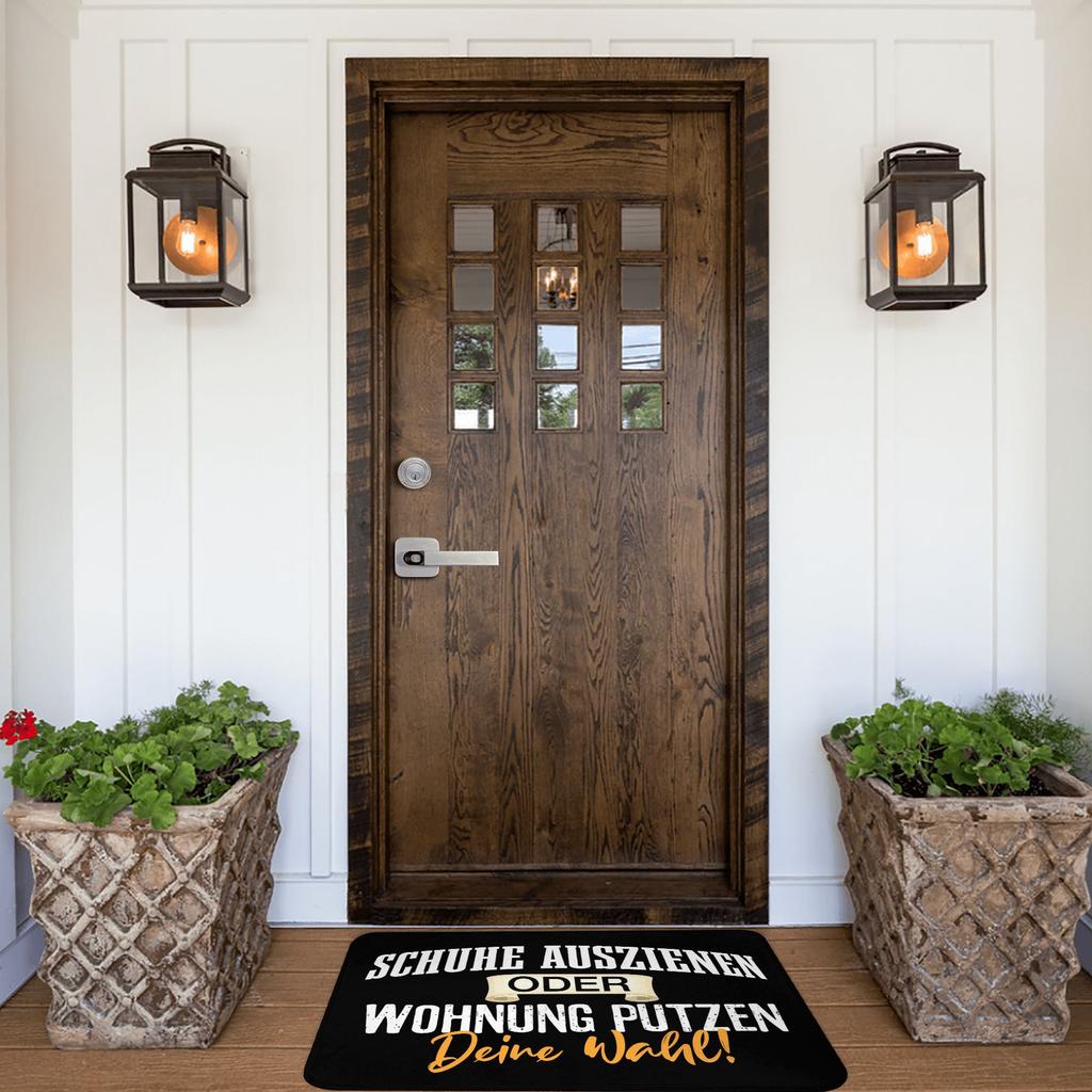 Humorous Take Off Your Shoes Or Clean The Apartment Doormat Anti-Slip Entrance Bathroom Kitchen Door Floor Mat Garage Carpet Rug