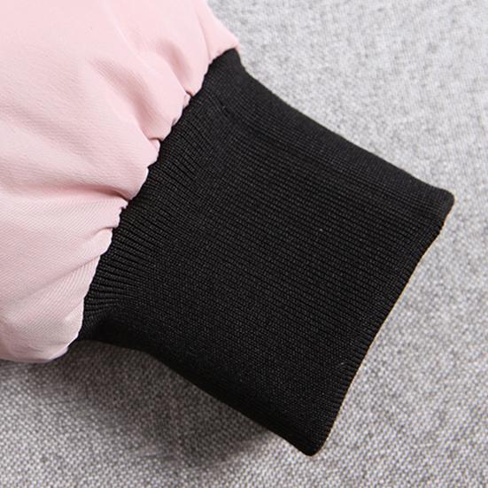 Winter Down Coat Padded Hooded Pockets Zip-up Parka Windproof Heat Retention