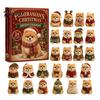 Giochi Festivi Interattivi 2026 Calendario dell'Avvento di Natale per Cani, Set di Ornamenti Acrilici a 24 Giorni con Figure di Cuccioli, Decorazione Piatta 2D da Appendere all'Albero