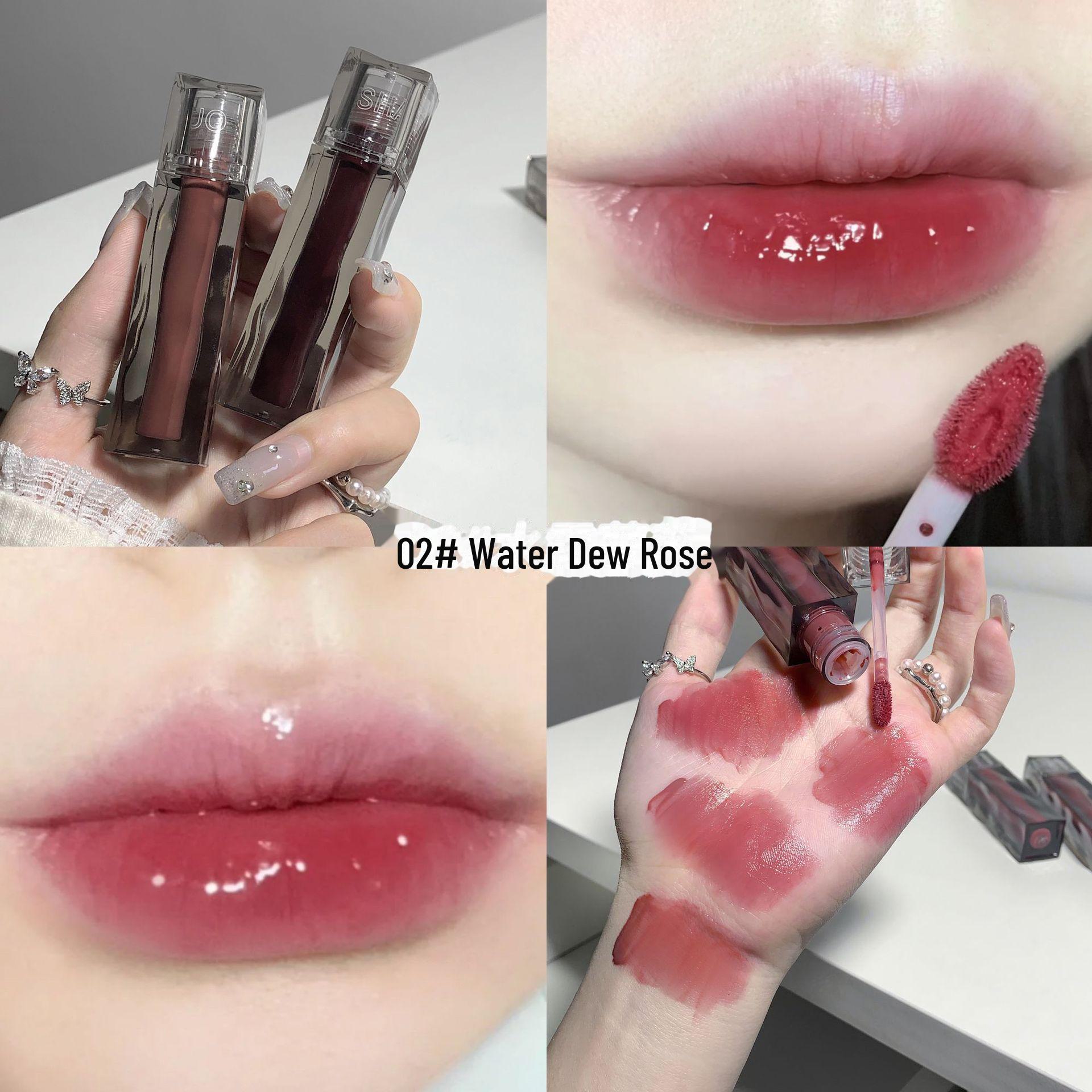 

SHAQINUO Watery & Shiny Mirror Lip Glaze — увлажняющий, антипригарный, стеклянный блеск для губ