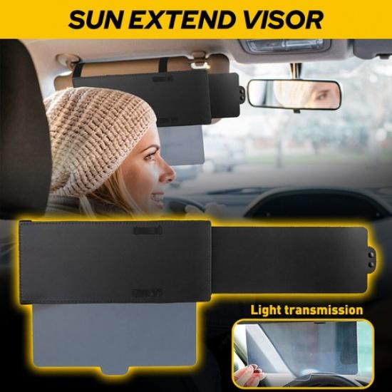 New For Sun Extend Visor Cover Car Shade Universal Anti Glare Extension Driving