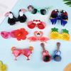 Hawaiian Party Sunglasses Summer Luau Tropical Beach Party Decoration Flamingo Photo Props Kids Birthday Favors Wedding Supplies