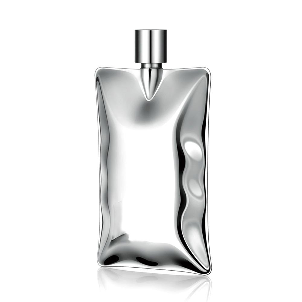 Wellenförmige Weinkanne Edelstahl Wodkaflasche Minimalistische Schnapsflasche Für den Außenbereich