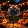 Halloween Artificial Flowers Outdoor Decor blueFake Flowers with Stake Waterproof Faux Flowers for Garden Patio Yard Pathway Halloween Decorations