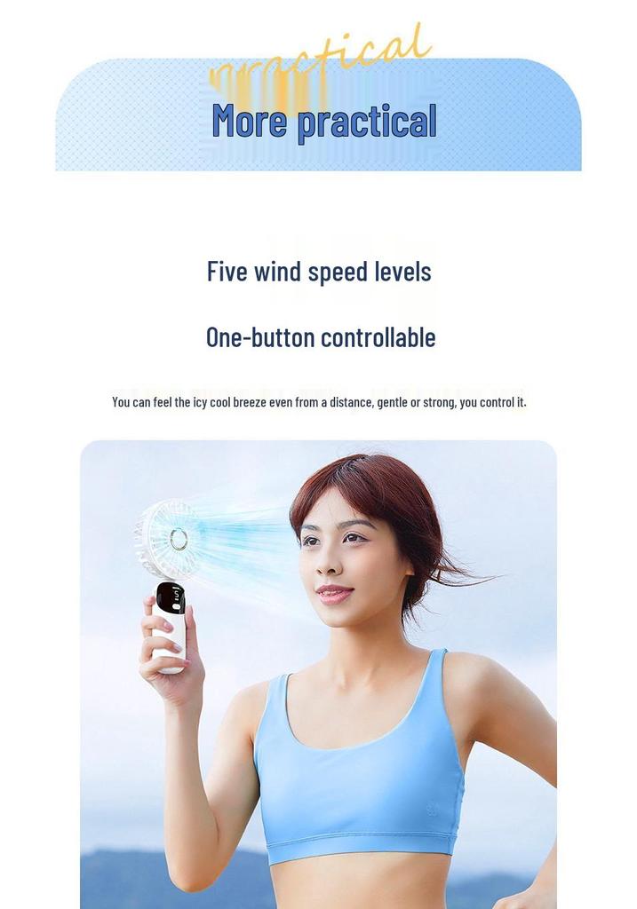 Portable USB Rechargeable Mini Desktop Fan for Dorms
