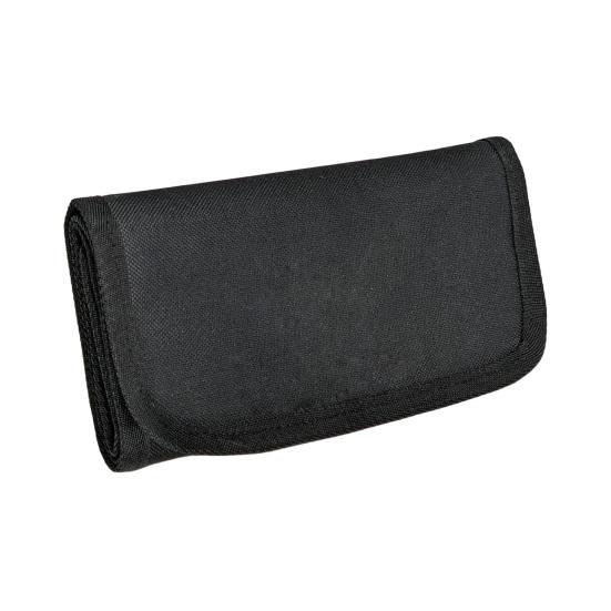 

Складной кошелек с 6 карманами на молнии, водонепроницаемый, портативный, для хранения купюр, карточек, денег, для отпуска, для покупок, дорожный кошелек чёрный