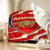 Arsenal F.C Pattern Blanket for Home Decoration, Bed, Sofa, Car Travel, Camping, Suitable for All Seasons, Birthday Christmas Gift