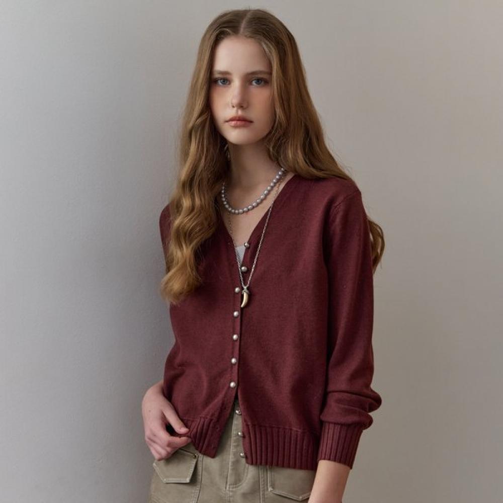 MAXZA V Neck Knit Cardigan Ze11qd506na