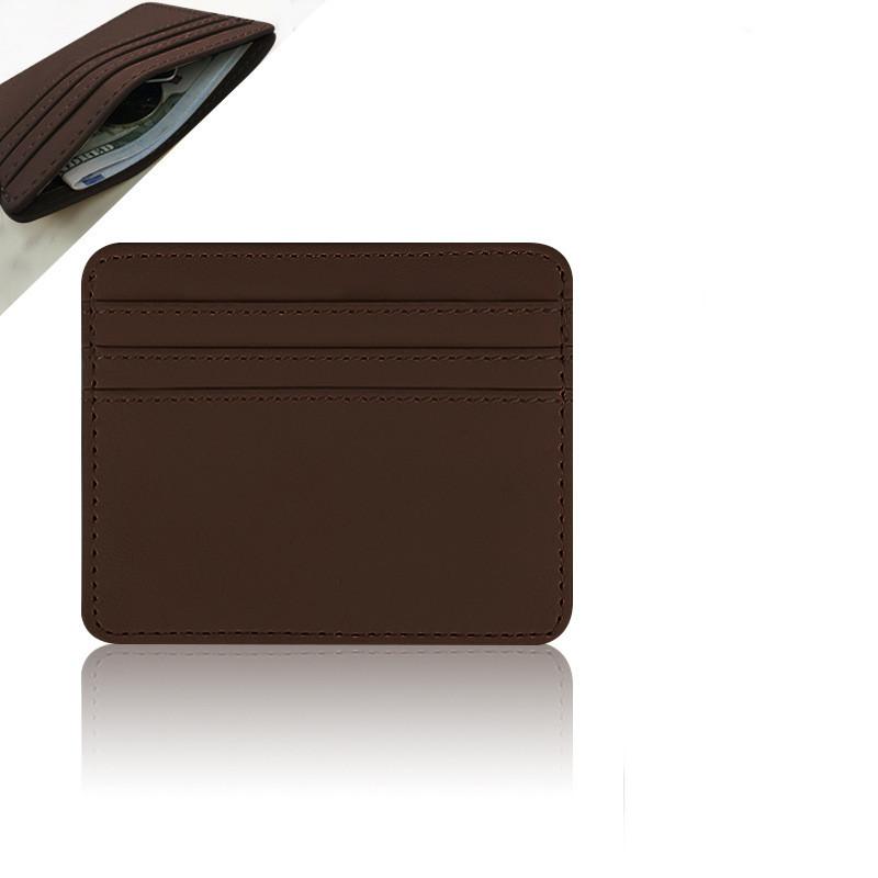 Fashion Leather Ultra-thin Card Holder Bank Credit ID Cards Cover Pouch Case Wallet Organizer Thin Business Bank Card Package