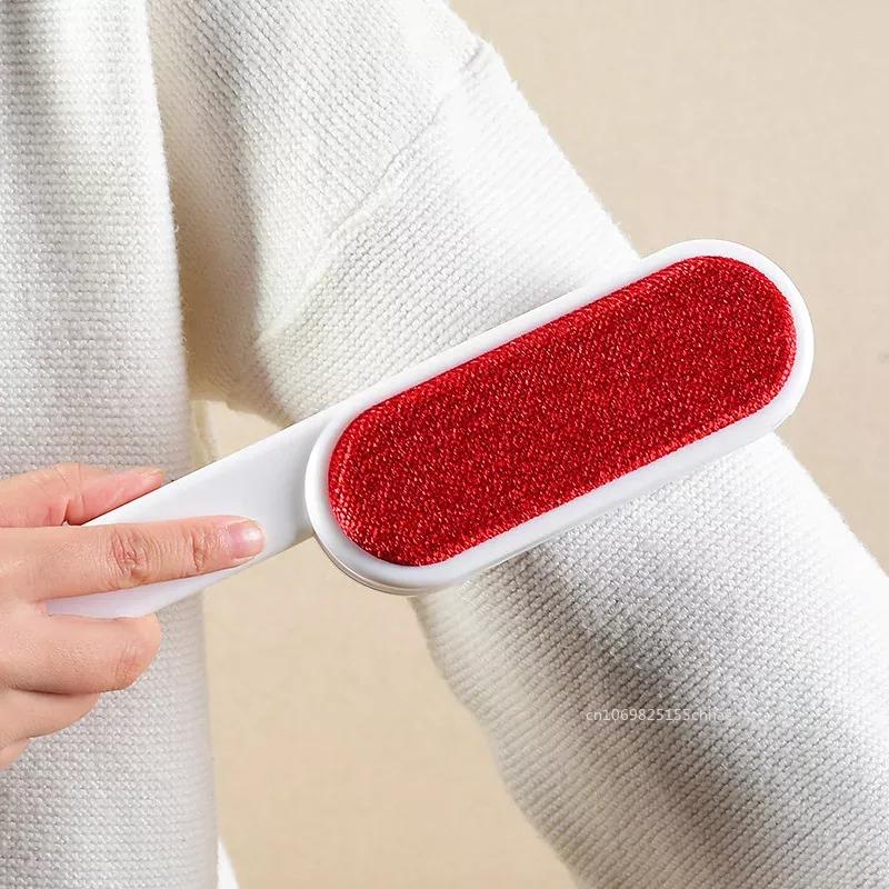 2 Sided Pet Hair Remover Brush Sticky Lint Roller Fur Zapper Cleaner for Clothes Dust Hairball Remover