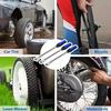 15 Inch Tire Change Kit with Heavy Duty Steel Tire Levers Valve Core Tool and Wide Angled Spoon Tip for Vehicle Use
