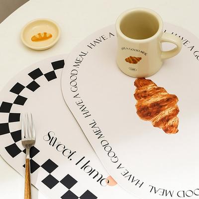 Heat Insulation Placemat PU Table Pad Mat Dining Disc Bowl Coaster Non-Slip Kitchen Decoration Accessories Decoración Comedor