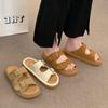 Shoes Flat Slippers Women's Summer Beach Shoes Seaside Flip-flops