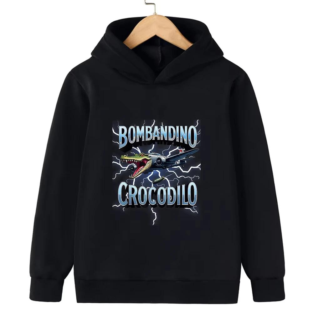 Italian Brainrot Character 2d Children s Hooded Sweatshirt Autumn and Winter Warm Boys and Girls Warm Sweatshirt Fun Fashionable 3XL