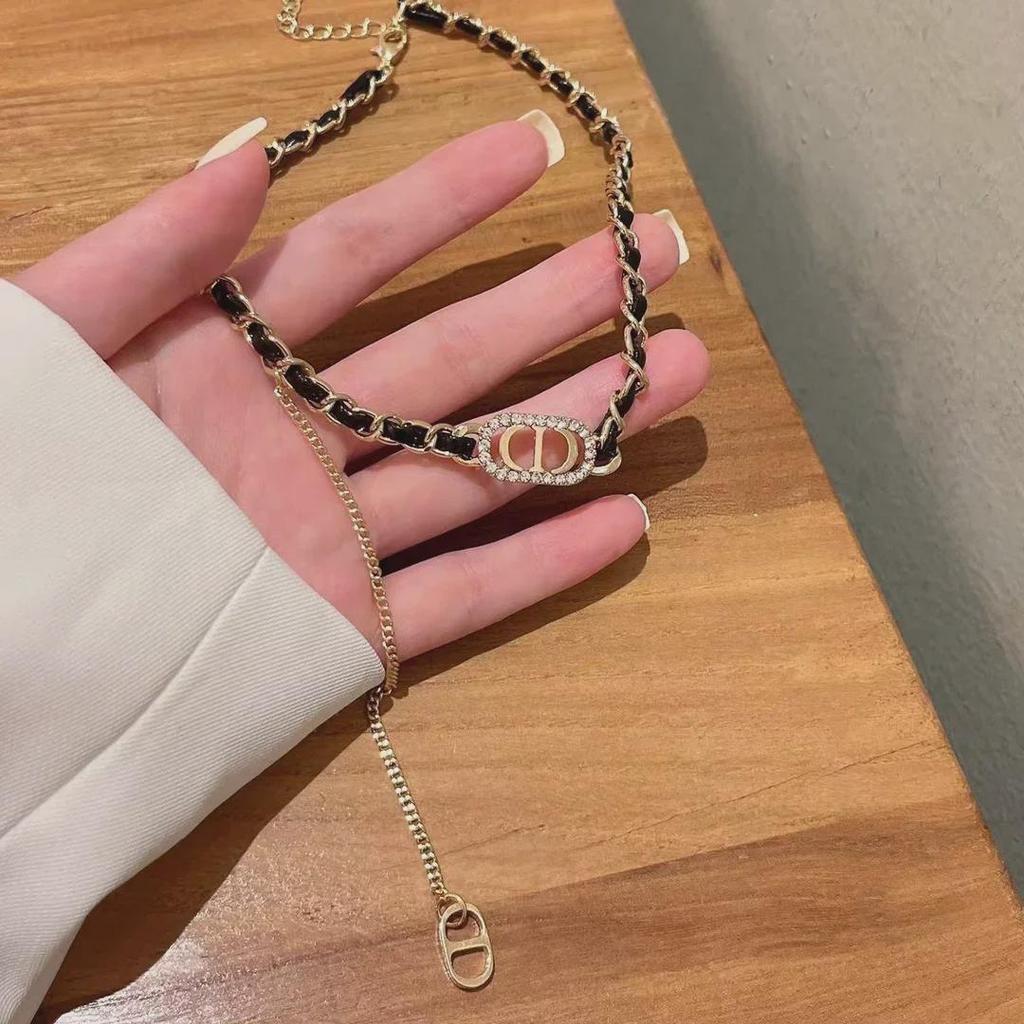 Chic 2025 Fragrance-Inspired CD Tassel Choker Necklace for Women