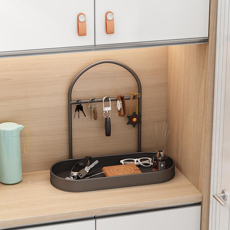 Multi-Purpose Entryway Storage Rack: Key, Shoe, Jewelry & Mask Organizer